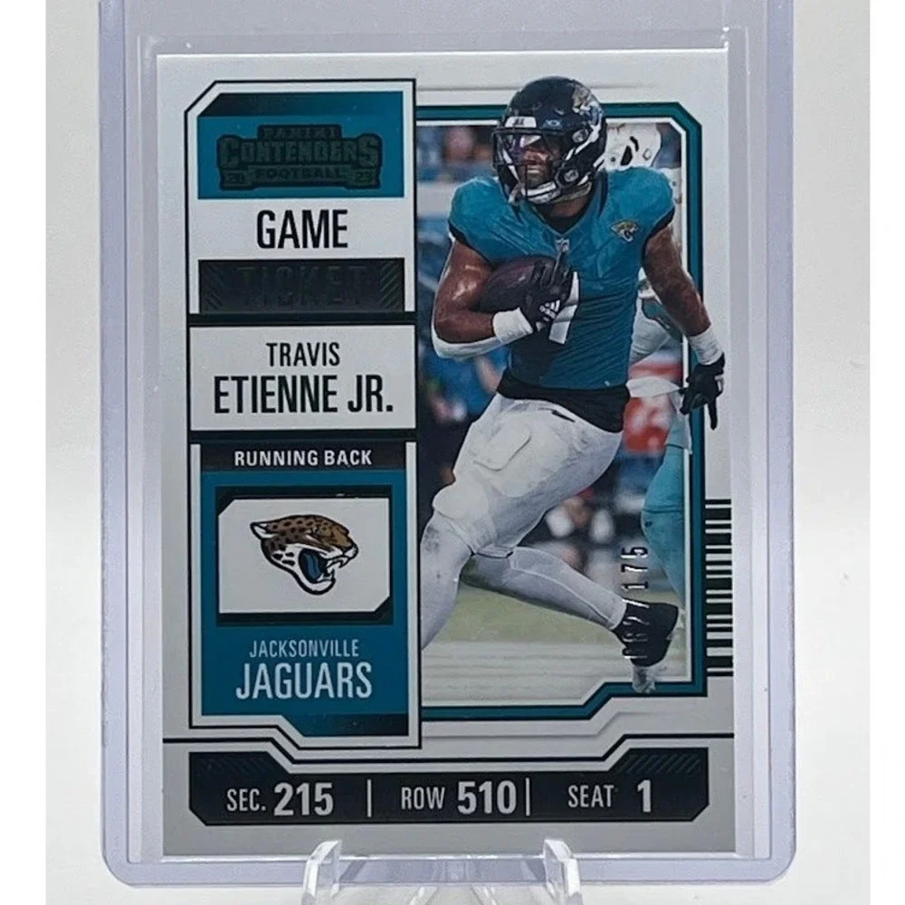 Travis Etienne Jr. Game Ticket /175 2023 Panini Contenders 157 NFL Jaguars